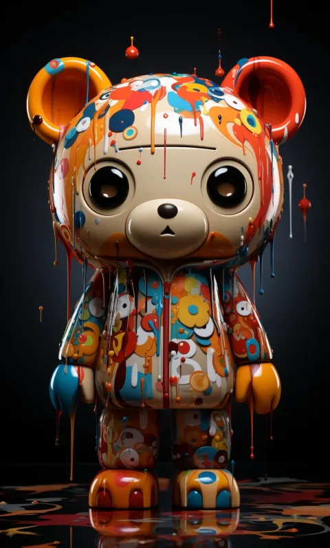 Create Toy Bear Visual Study Art