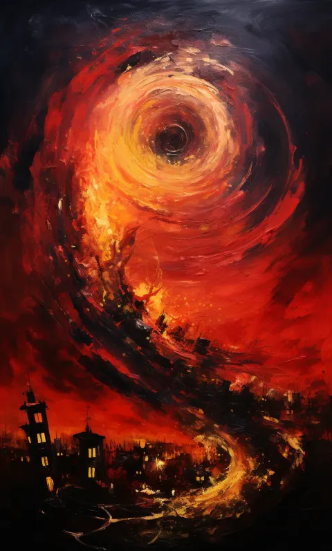 Painting Tornado City Fires