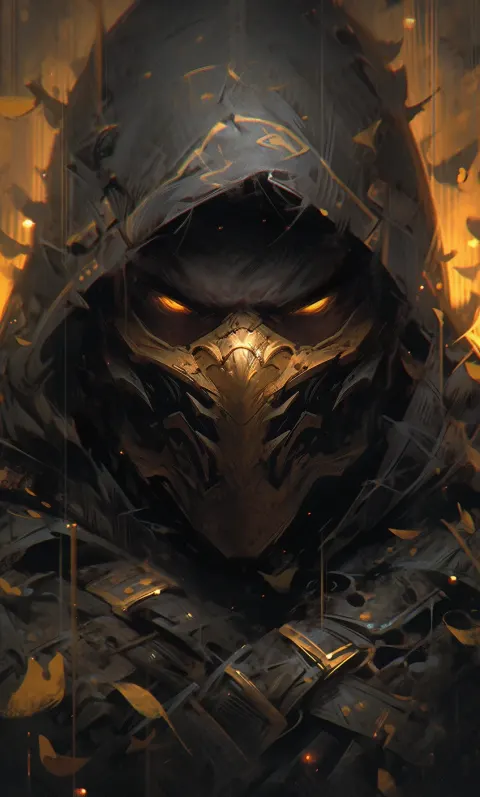 Mortal Kombat Scorpion Visual Study Art