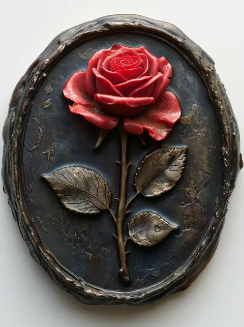 Rose Wax Seal Illustration