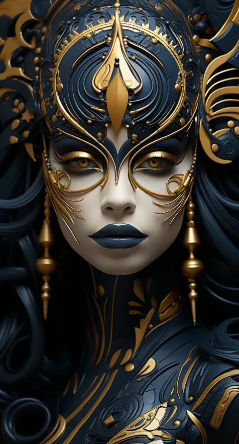 Black and gold