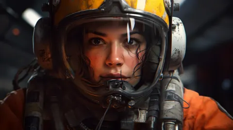 Female X-Wing Pilot Space Suit Character