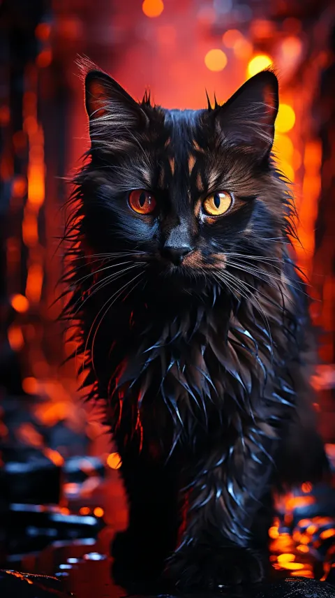 Black Cat Portrait