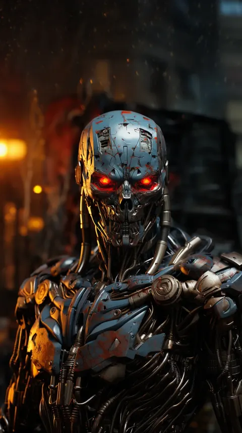 Terminator Robot Cyborg Portrait Evil Dynamics