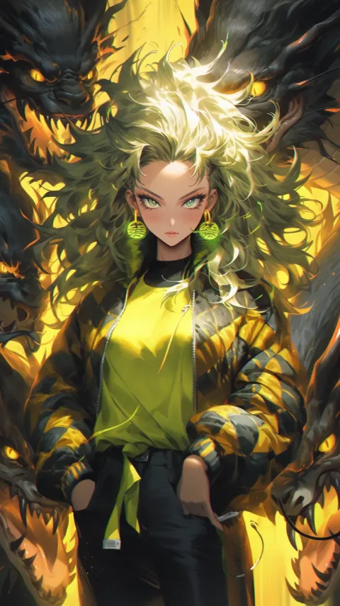 Dragon Ball Wallpaper Dark Yellow Green