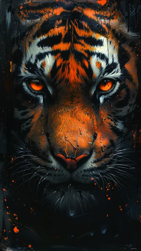 Tiger Orange Portrait
