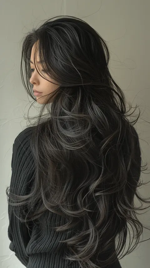 Woman Long Brown Hair Minimalist Meticulous