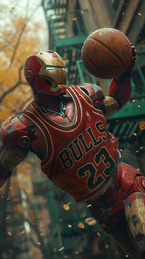 Ironman Basketball Chicago Bulls Uniform Surreal
