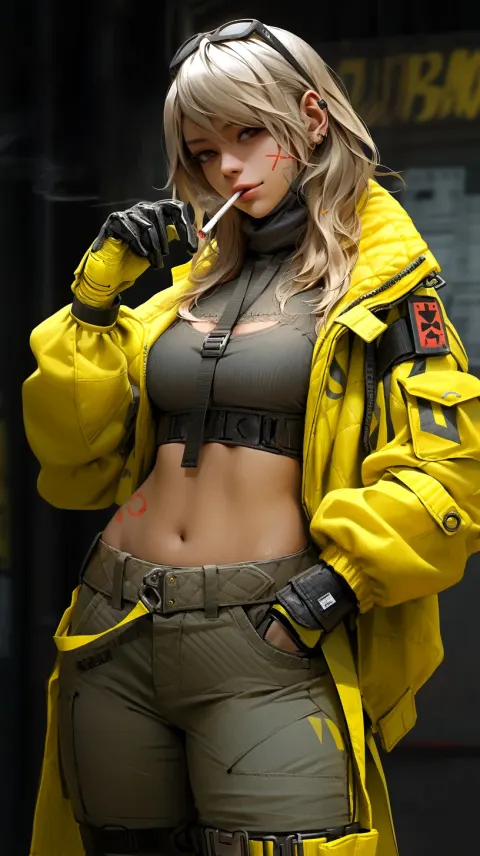 Mortal Kombat Tanya Blonde Cyberpunk Vivid