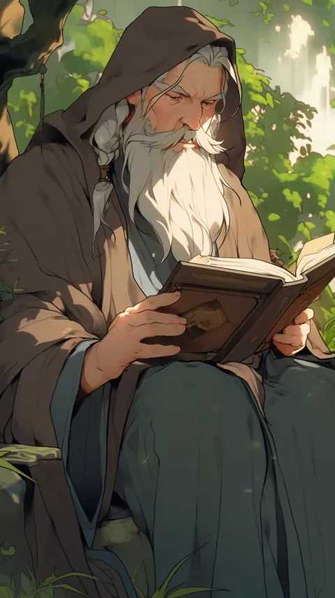Wise Old Man Book Disney Wizard Manga