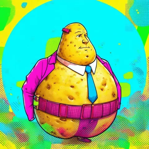 Peter Dutton as a Manga Potato