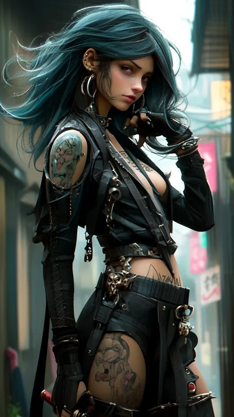 Mortal Kombat Jade Cyberpunk Green Unmasked