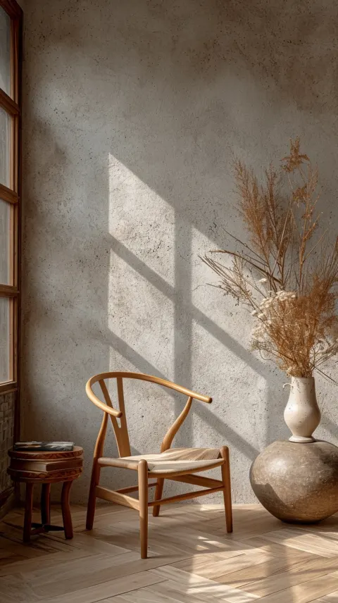 Wegner Wishbone Chair Minimalist Studio Photography