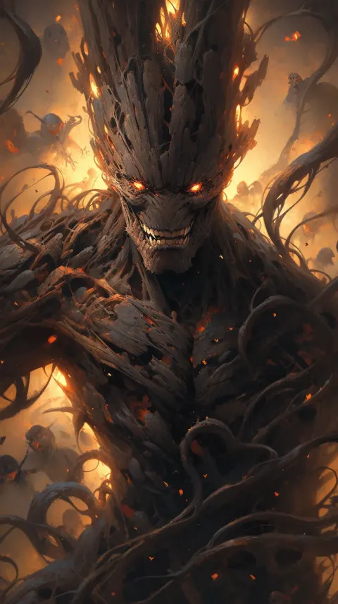 Groot Comic Character Epic Portrait