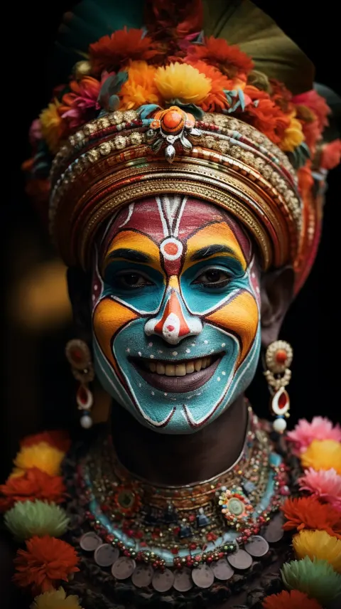 Kathakali dancer from india