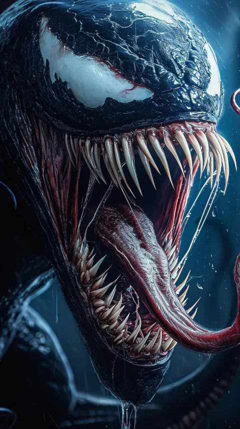 Venom Marvel Character Mouth Open