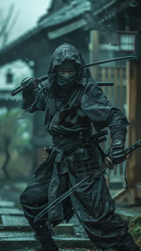 Ninja Edo Period Decayed Japan