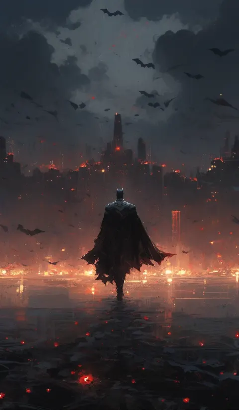 Batman Gotham City Night