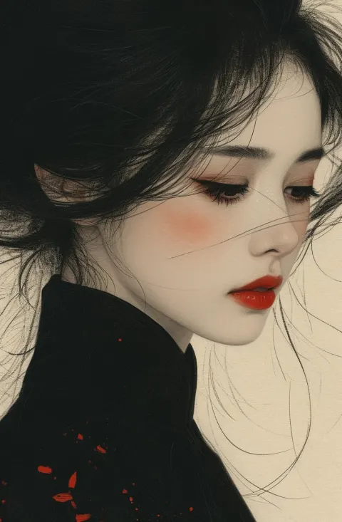 Woman Minimalist Beauty Illustration