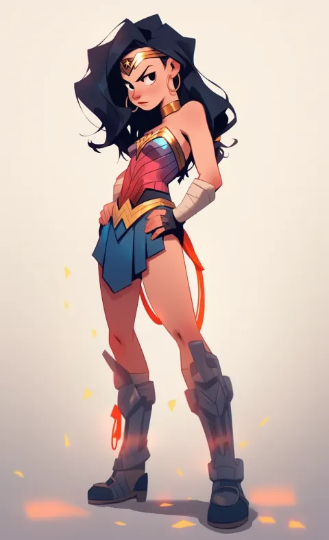 Wonder Woman Cartoon Character