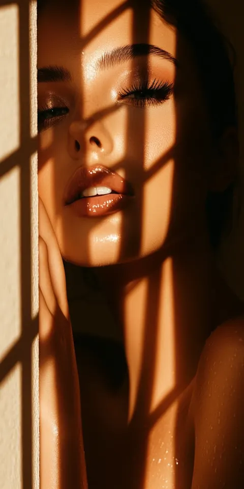Female Model Photorealistic Closeup