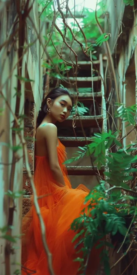 Asian Model Beauty Portrait