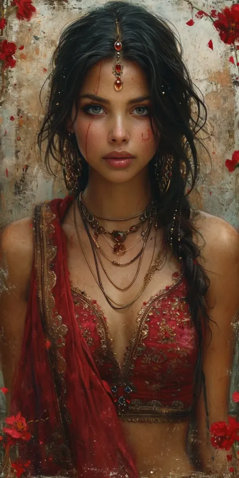 Woman Realistic Fantasy Painting