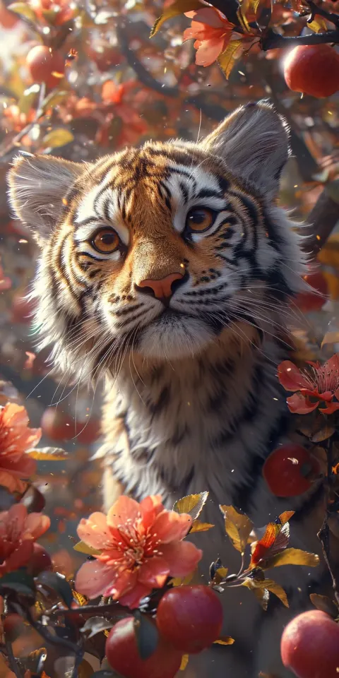Tiger Pokemon Apple Tree Art