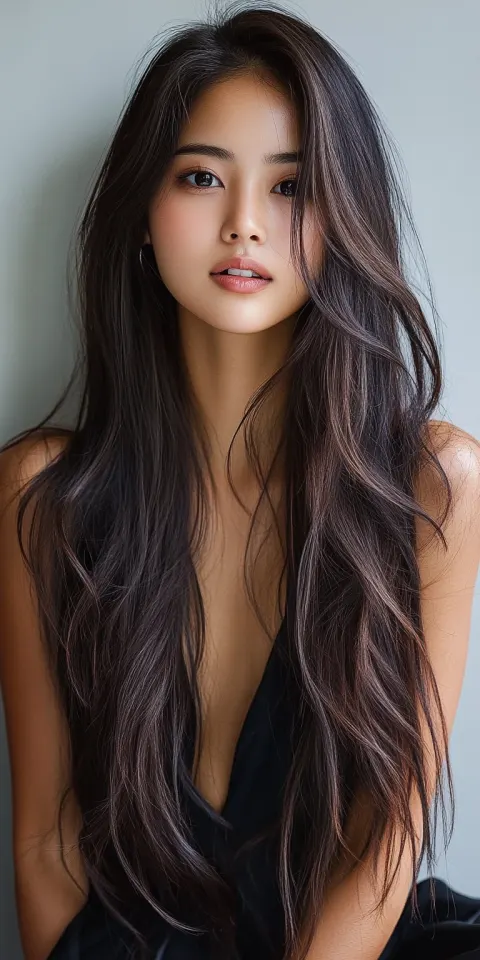 Woman Long Brown Hair
