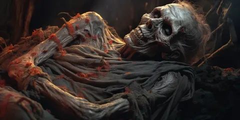 Ancient Deity Oil Painting Hyperrealistic