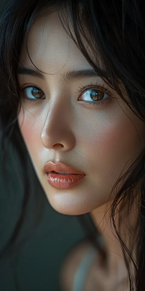 Asian Beauty Standard Portrait Close-up