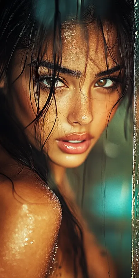 Hyperrealistic Woman Portrait Motion Background