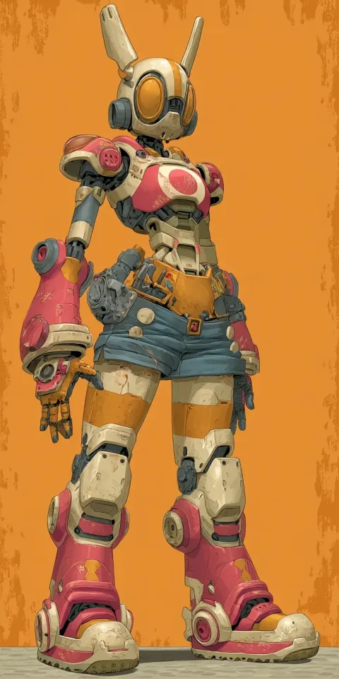 Futuristic Robotic Woman Sci-Fi Portrait