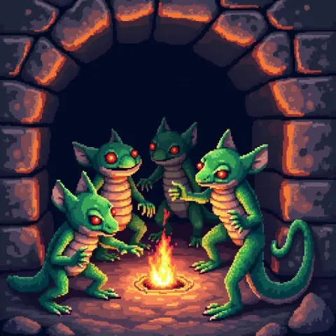 Kobolds Digging Tunnels by Pixel Torchlight