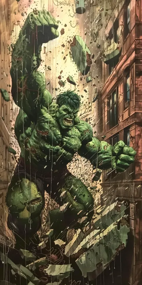 Comic Book Superhero Highly Detailed