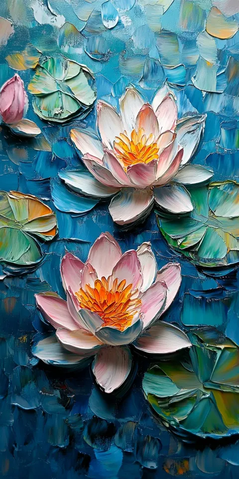 Water Lilies Impressionist Monet Style