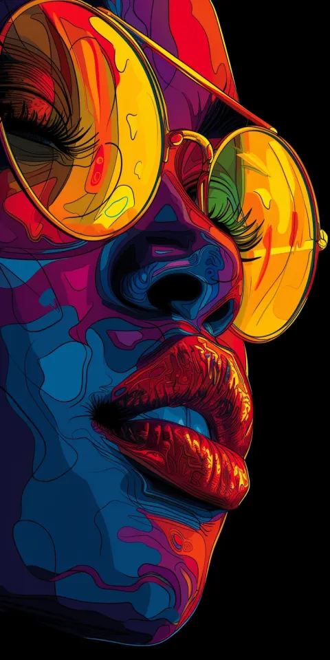 African Women Modern Portrait Colorful