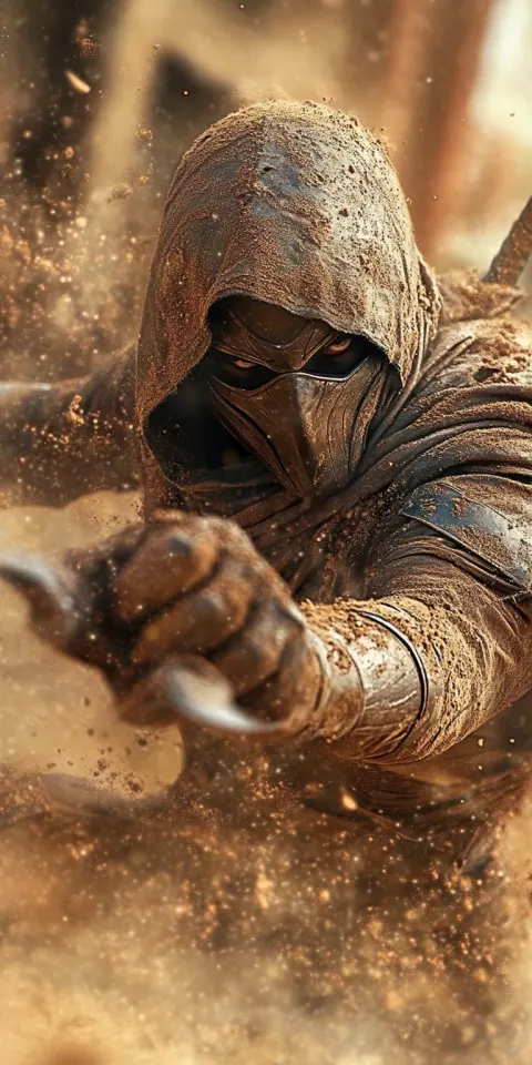 Moon Knight Sand Swirling Portrait