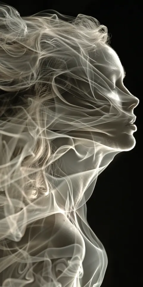 Woman Made Of Smoke Elegant
