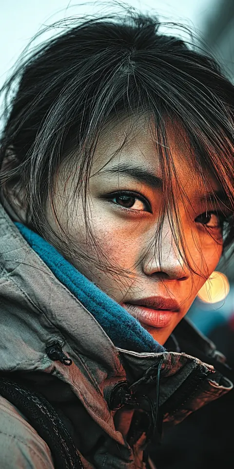 Woman Posing Soft Atmospheric Light