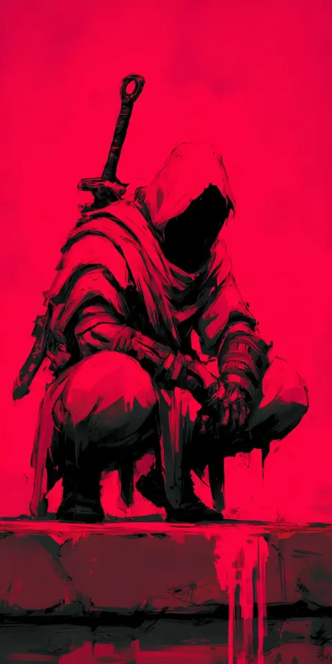 Hooded Figure Sword Fantasy Simon Bisley