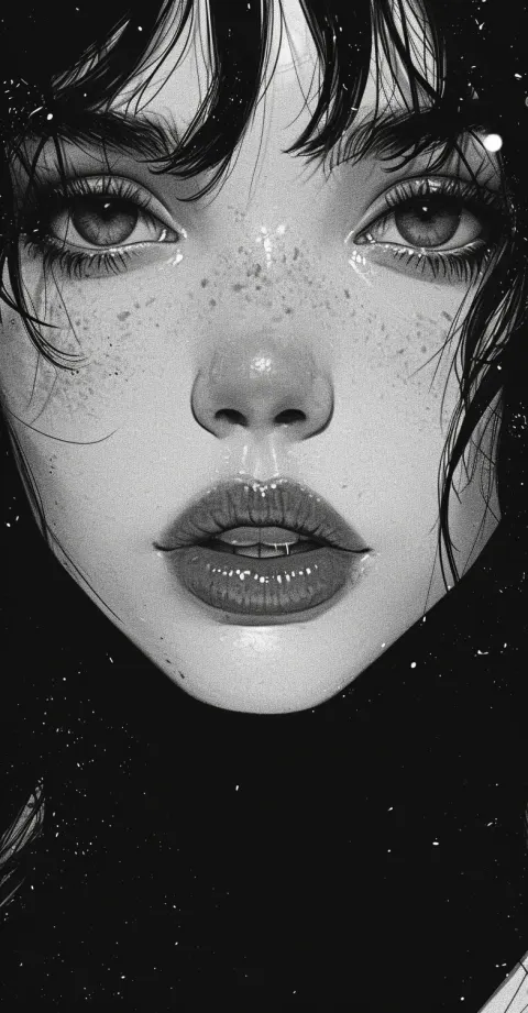 Girl Dark Face Comic Book