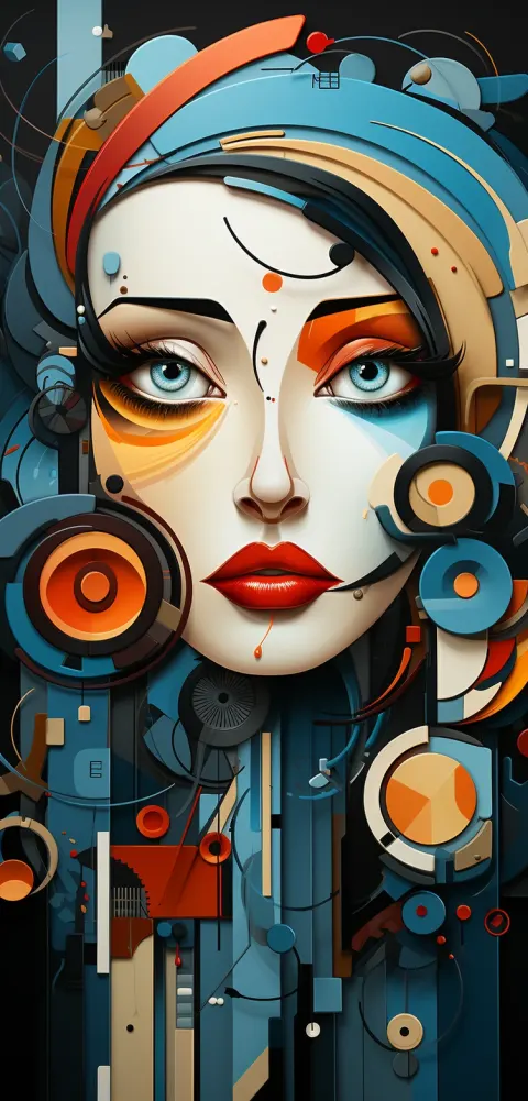 Abstract Girl Picasso Style