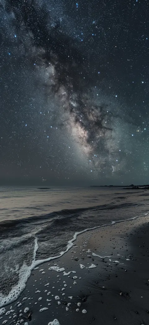 Starry Beach Night Sky
