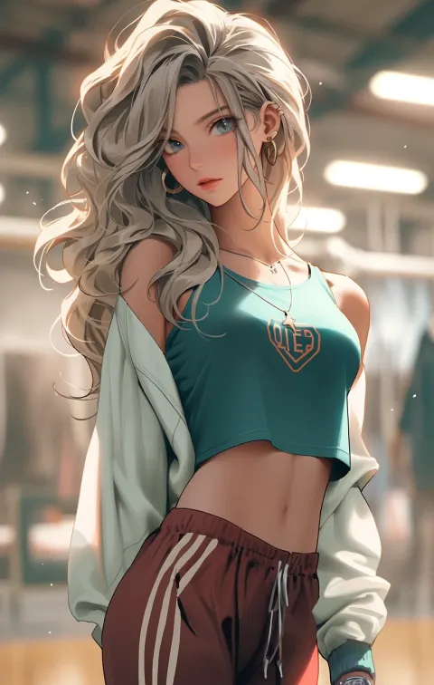 Anime Girl Gym Standing