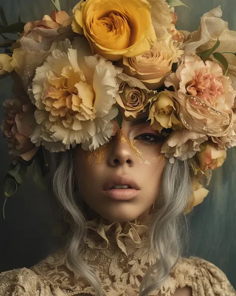 Lady Gaga Flowers CD Cover