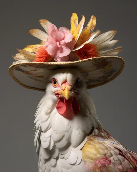 Chicken Wearing Hat