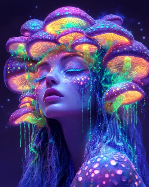 Alien Woman Mushroom Hair