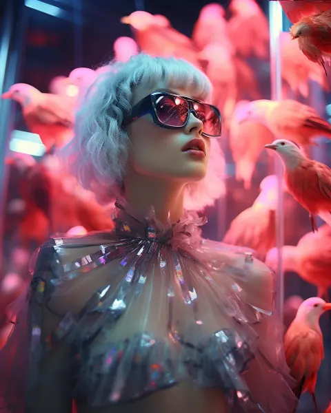 Hologram Woman Bird Hybrid