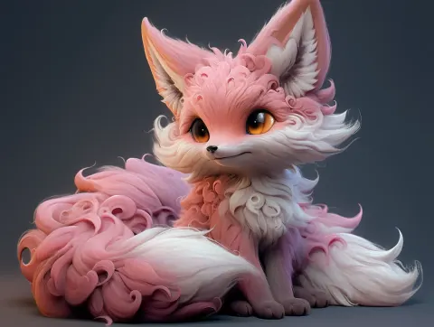 Cartoon Fox Baby Adorable